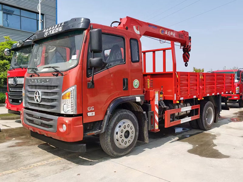 Dayun Flatbed Truck Crane 5ton Truck Mounted Crane Telescopic Boom