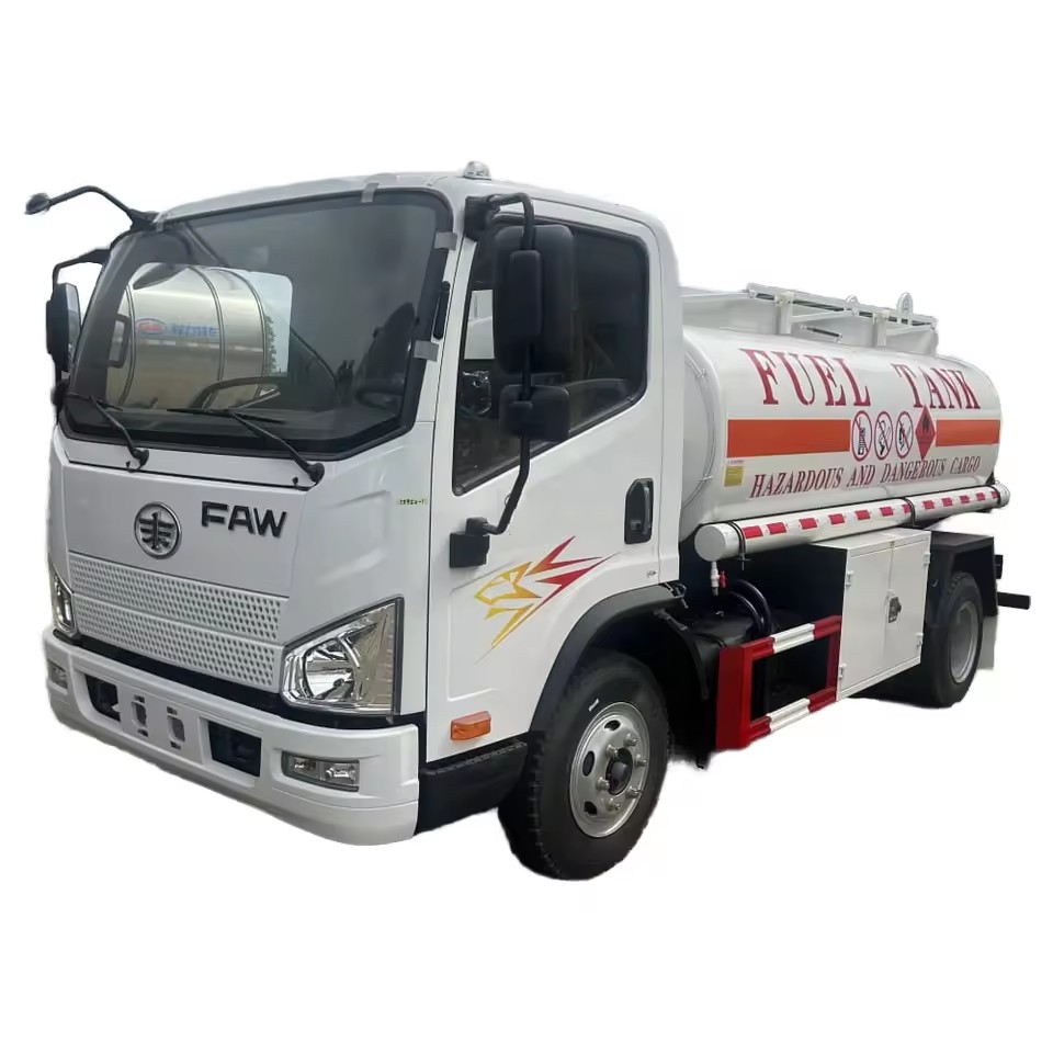 FAW 6m³ Fuel Tanker Truck | Single Axle Design | Anti-Leak & Safety Valve | Global Export