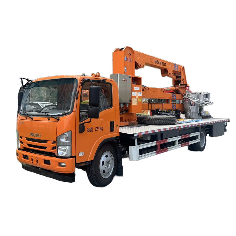 4*2 Isuzu Bridge Inspection Truck , Mobile Work Platform with 18-22m Hydraulic Boom , EN/ASME Certif