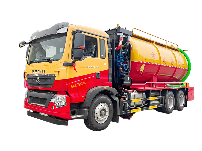 Howo 22000L Sewage Suction Cleaning Truck 6x4 Septic Fecal Sewage Suction Truck with High Pressure C