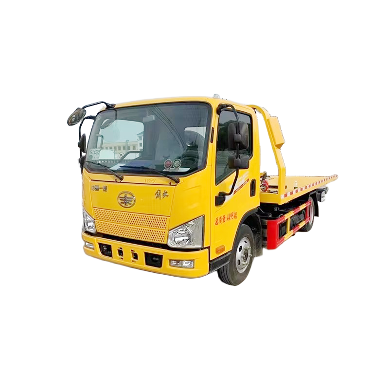 FAW 4x2 Flatbed Wrecker Towing Truck Small Road Wrecker Truck for Vehicle Rescue