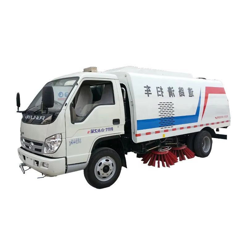 Foton 3000L Mini Vacuum Road Sweeper Truck High Pressure Street Cleaning Truck for City Street and A