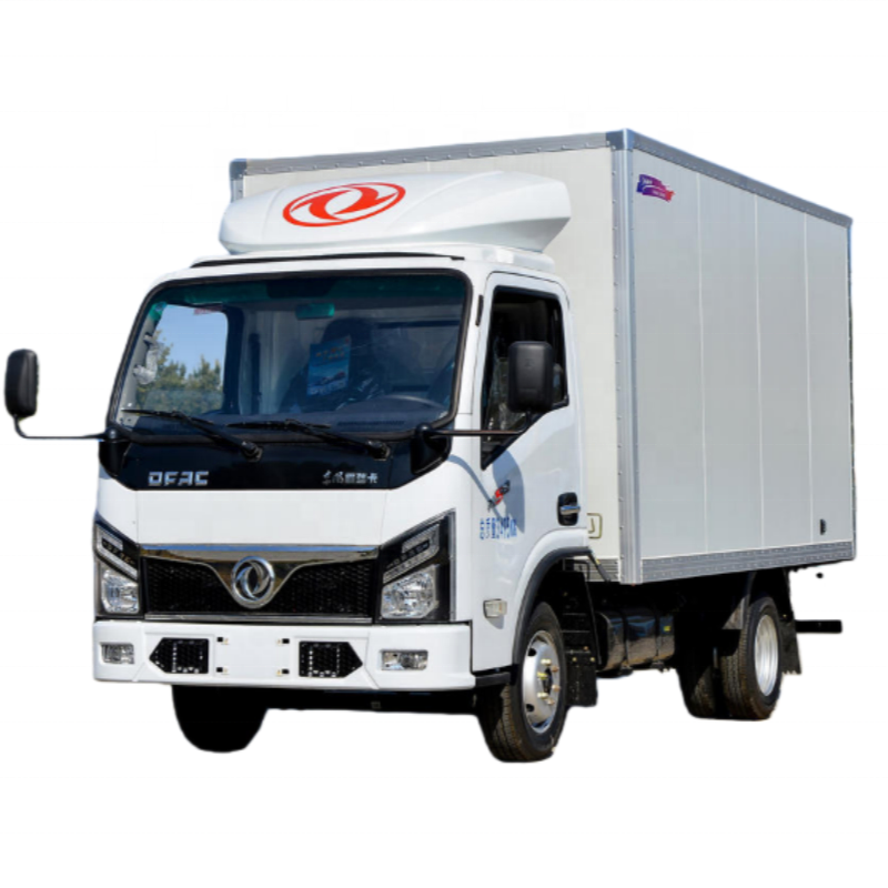 Box Cargo Van Truck Dongfeng 4X2 Diesel Automatic Brand New Euro III Loading Capacity 4-6 Tons Facto